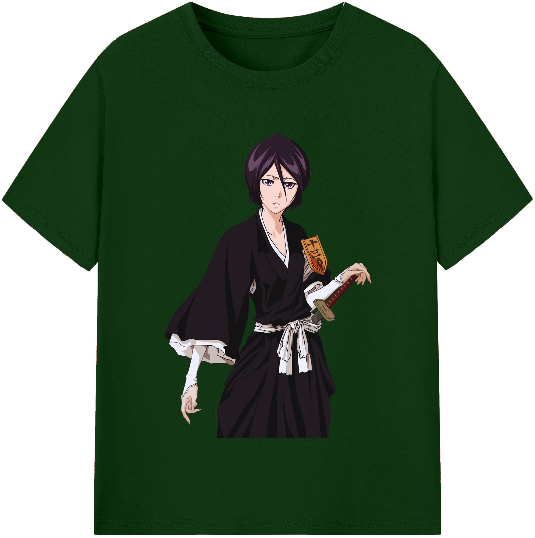 （画像用） ブリーチ 朽木ルキア BLEACH Kuchiki Rukia 綿100％半袖Tシャツ（フロントプリント）